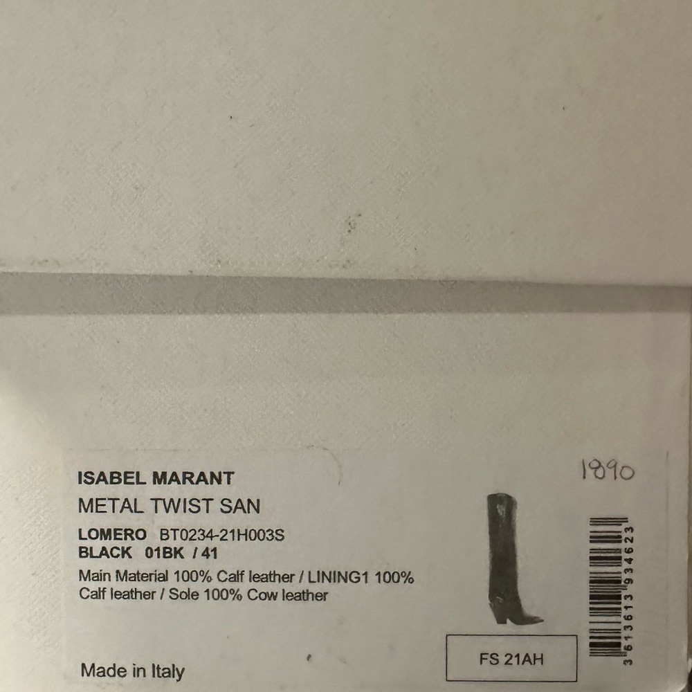Isabel Marant
Lomero Calfskin Western Knee Boots Size 41 - Picture 14 of 14